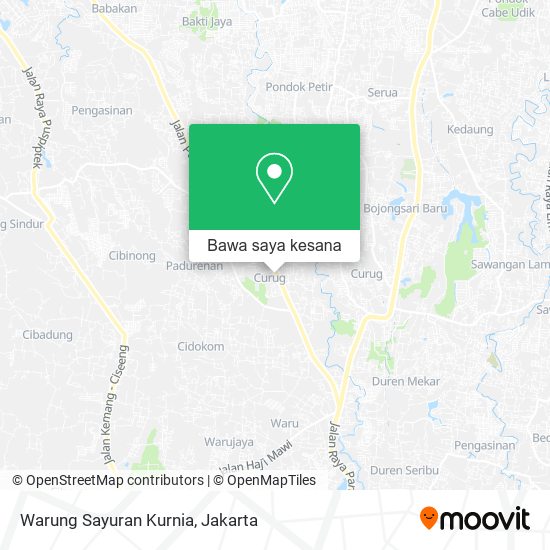 Peta Warung Sayuran Kurnia