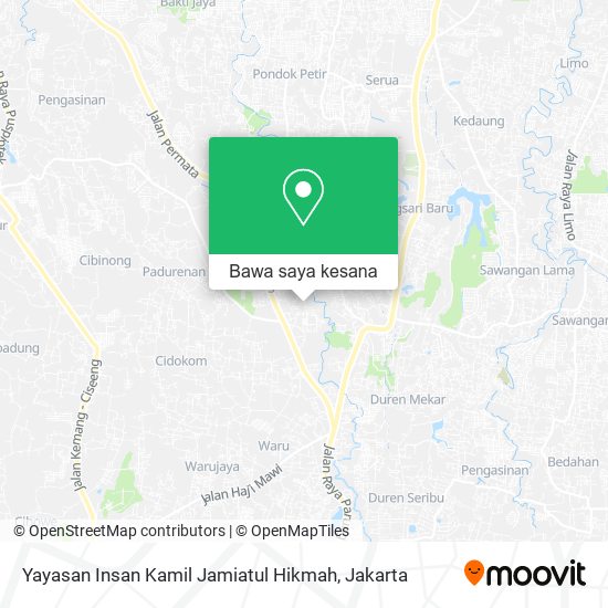 Peta Yayasan Insan Kamil Jamiatul Hikmah
