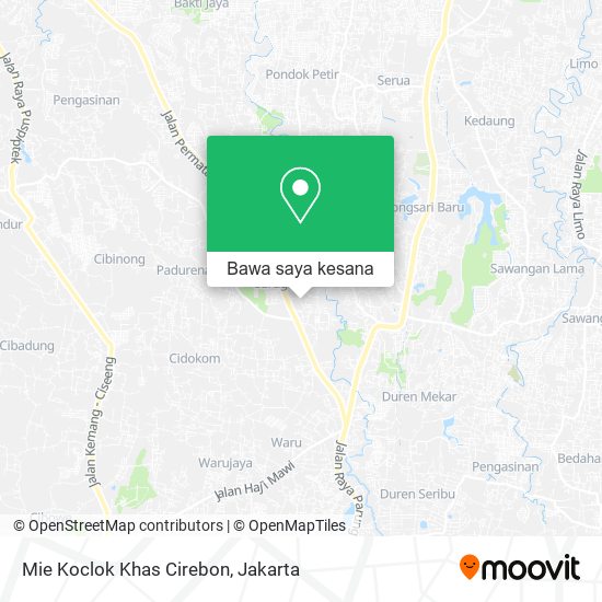 Peta Mie Koclok Khas Cirebon