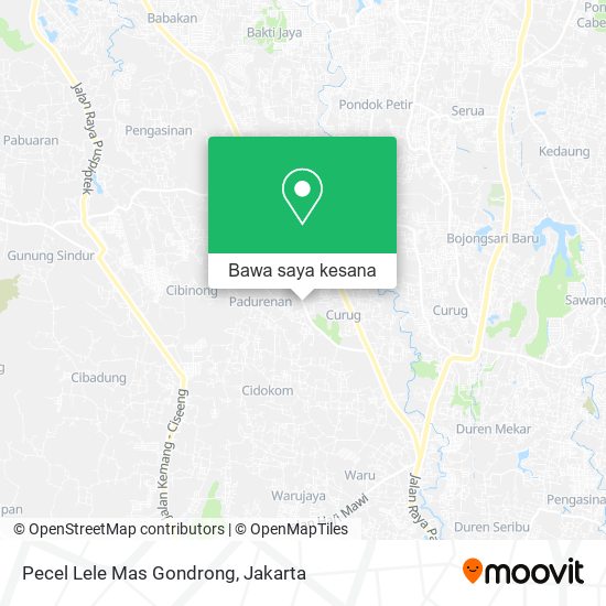 Peta Pecel Lele Mas Gondrong