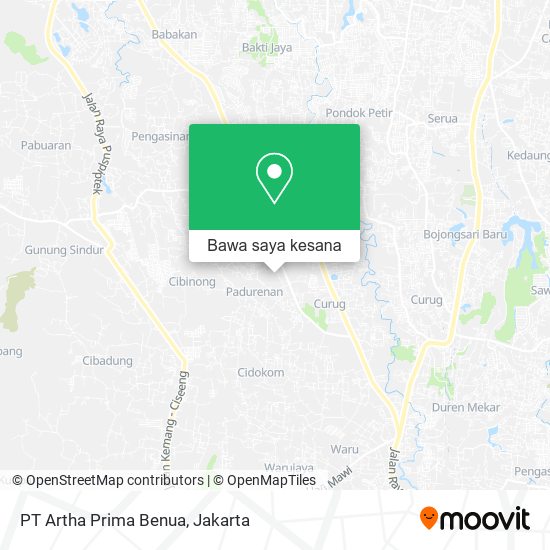 Peta PT Artha Prima Benua