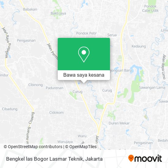 Peta Bengkel las Bogor Lasmar Teknik