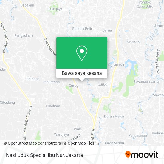 Peta Nasi Uduk Special Ibu Nur