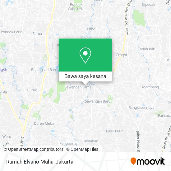 Peta Rumah Elvano Maha