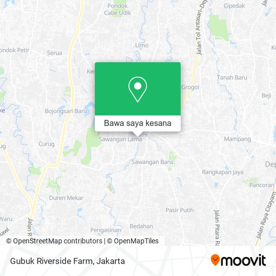 Peta Gubuk Riverside Farm