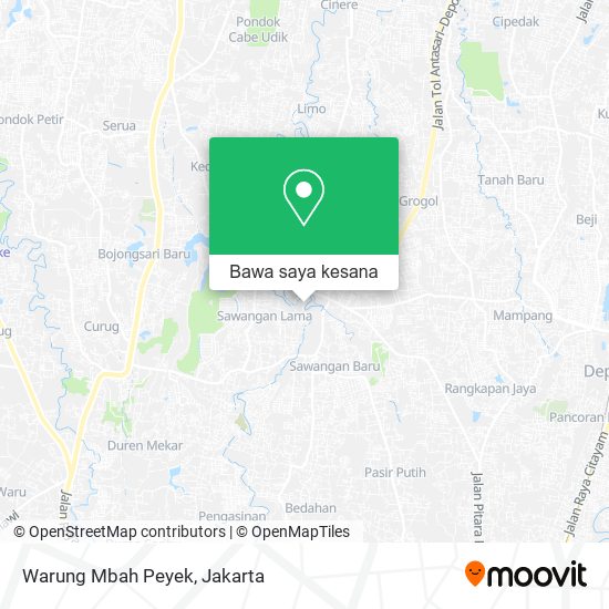 Peta Warung Mbah Peyek