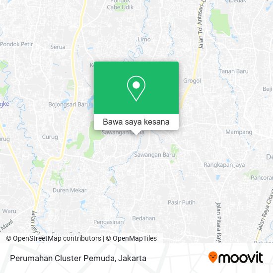 Peta Perumahan Cluster Pemuda