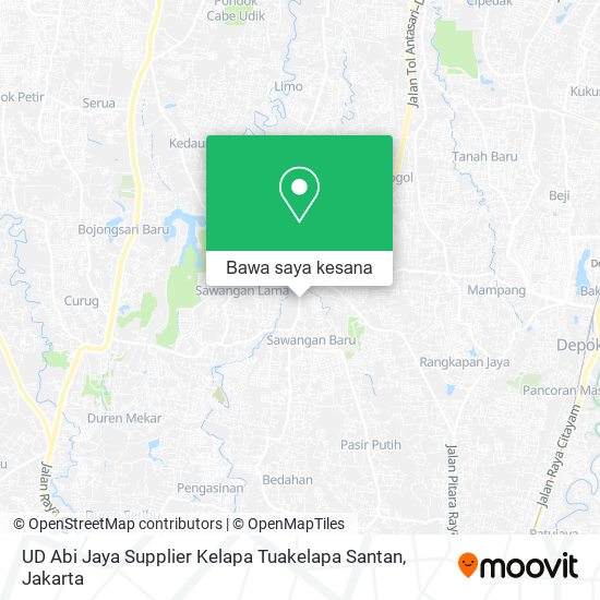 Peta UD Abi Jaya Supplier Kelapa Tuakelapa Santan