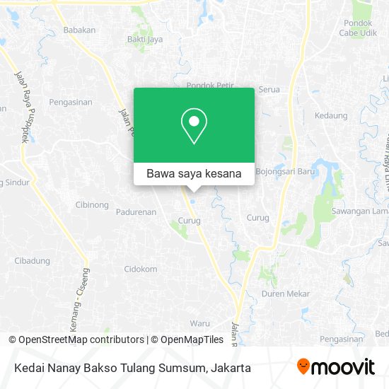 Peta Kedai Nanay Bakso Tulang Sumsum
