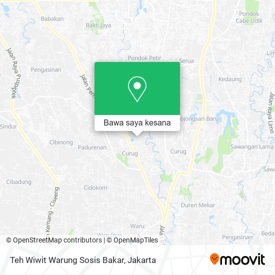 Peta Teh Wiwit Warung Sosis Bakar
