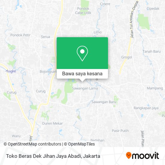 Peta Toko Beras Dek Jihan Jaya Abadi