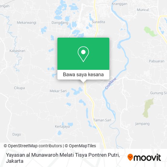 Peta Yayasan al Munawaroh Melati Tisya Pontren Putri