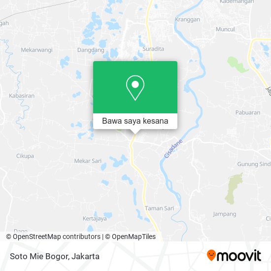 Peta Soto Mie Bogor