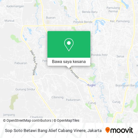 Peta Sop Soto Betawi Bang Alief Cabang Vinere