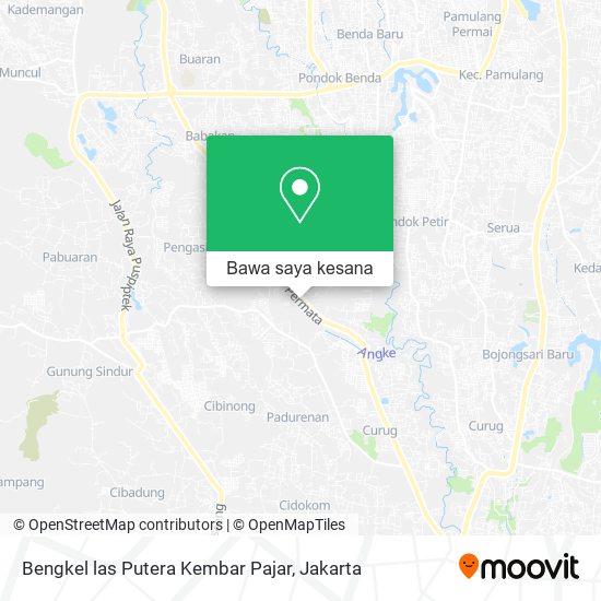Peta Bengkel las Putera Kembar Pajar
