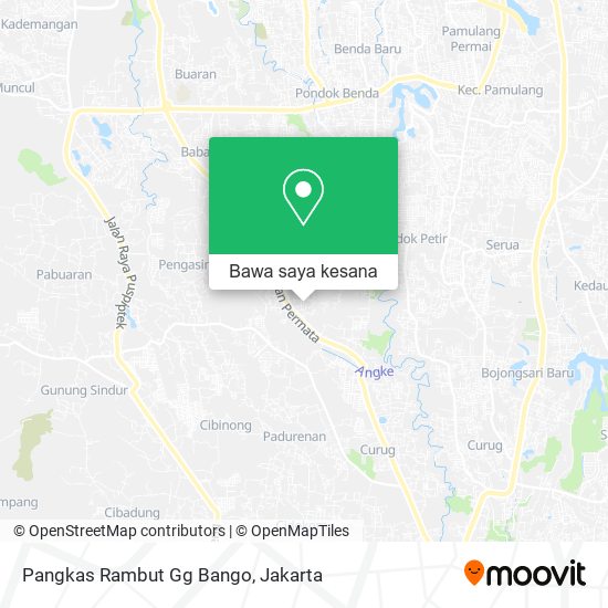 Peta Pangkas Rambut Gg Bango