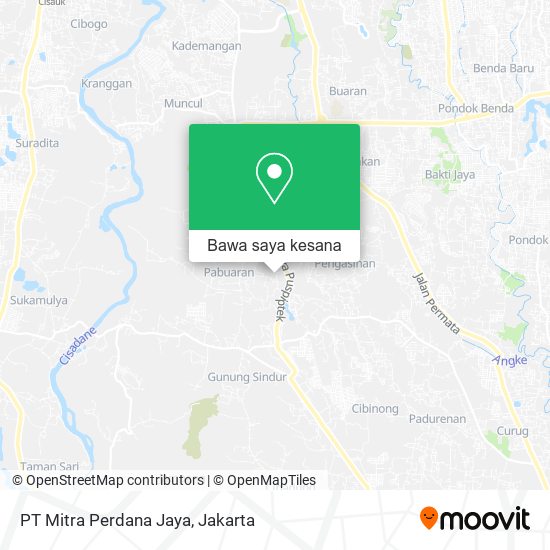 Peta PT Mitra Perdana Jaya