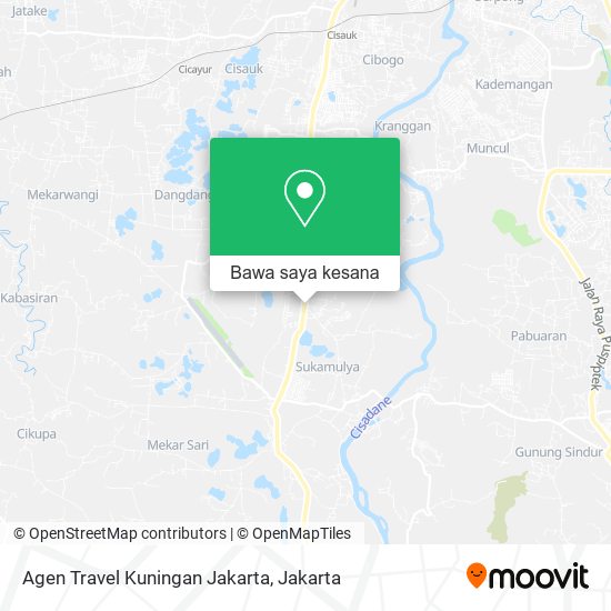 Peta Agen Travel Kuningan Jakarta