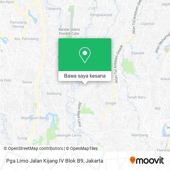 Peta Pga Limo Jalan Kijang IV Blok B9