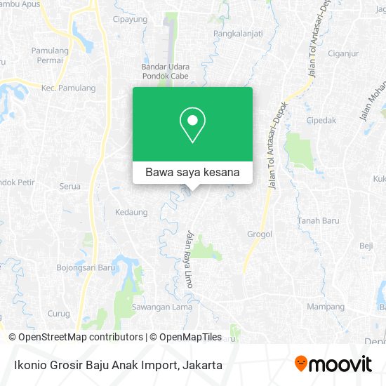 Peta Ikonio Grosir Baju Anak Import