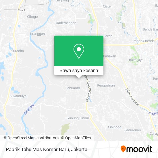 Peta Pabrik Tahu Mas Komar Baru