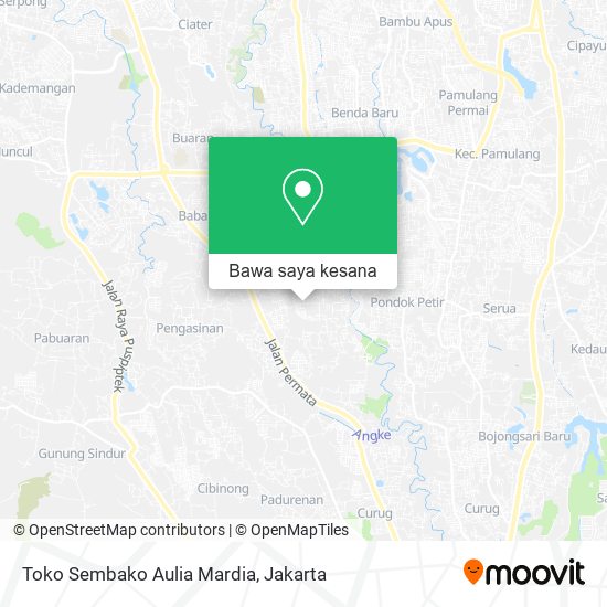 Peta Toko Sembako Aulia Mardia