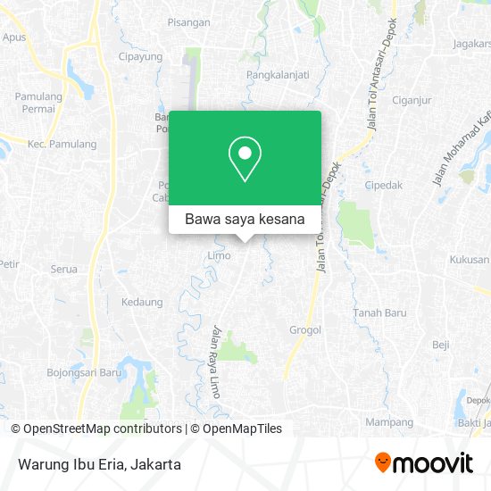 Peta Warung Ibu Eria