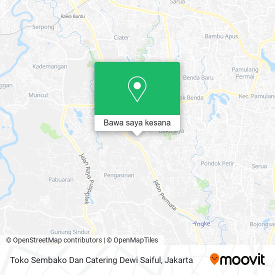 Peta Toko Sembako Dan Catering Dewi Saiful