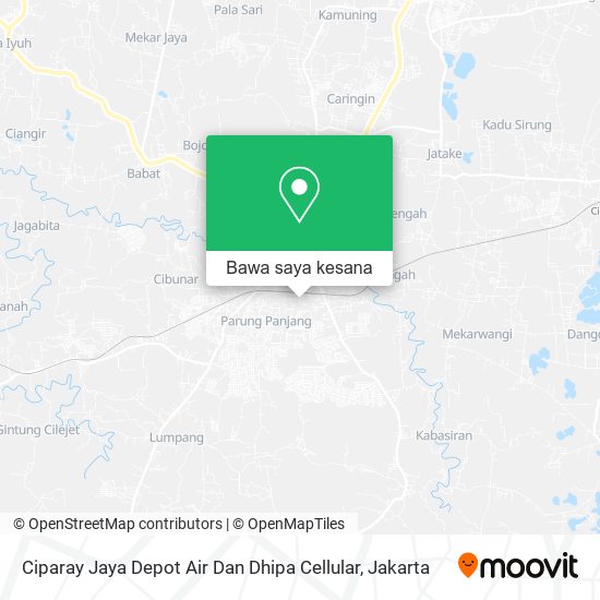 Peta Ciparay Jaya Depot Air Dan Dhipa Cellular