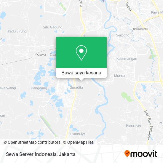 Peta Sewa Server Indonesia