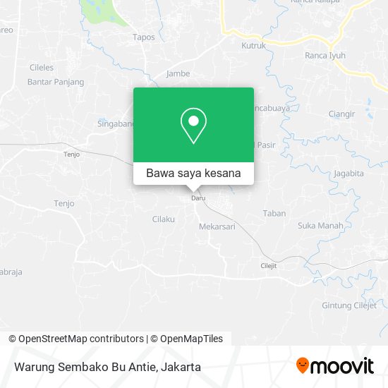 Peta Warung Sembako Bu Antie