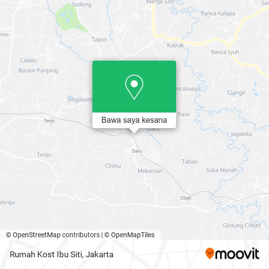 Peta Rumah Kost Ibu Siti