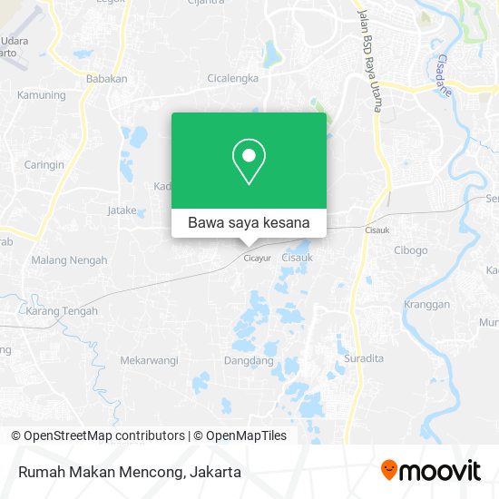 Peta Rumah Makan Mencong