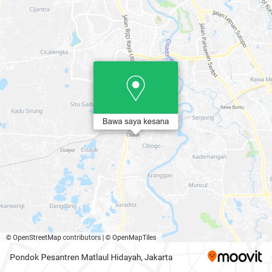 Peta Pondok Pesantren Matlaul Hidayah