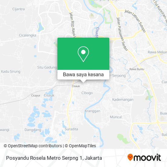 Peta Posyandu Rosela Metro Serpng 1