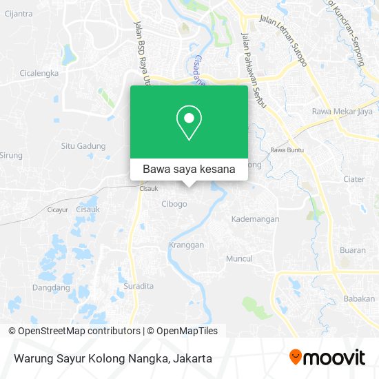 Peta Warung Sayur Kolong Nangka
