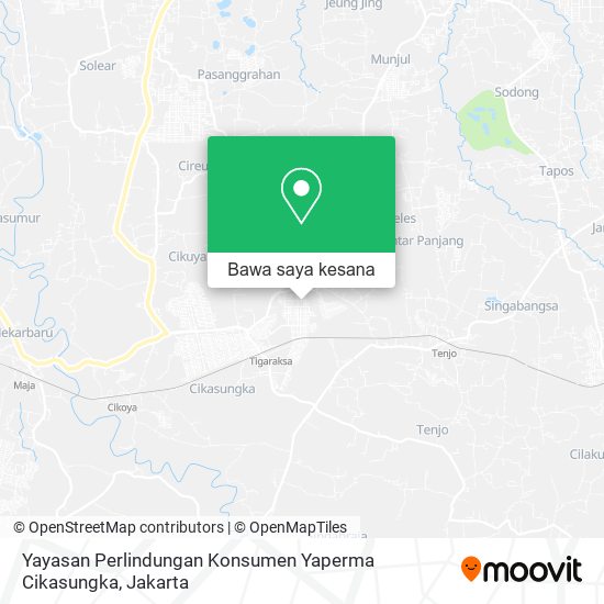 Peta Yayasan Perlindungan Konsumen Yaperma Cikasungka
