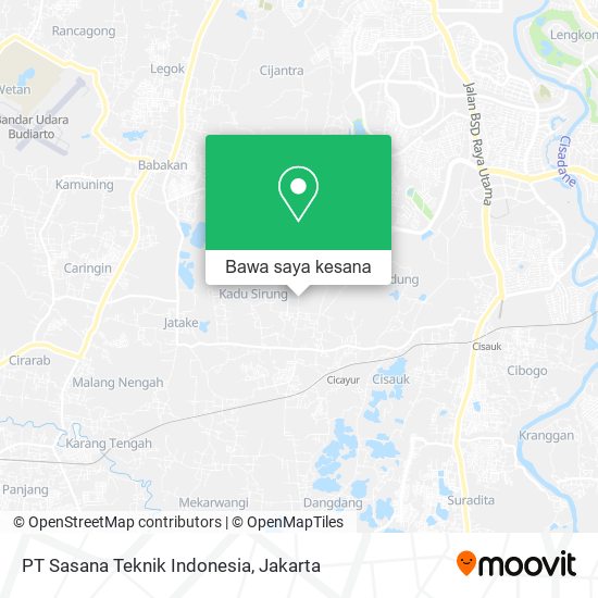 Peta PT Sasana Teknik Indonesia