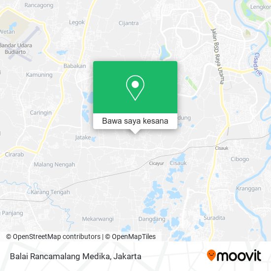 Peta Balai Rancamalang Medika