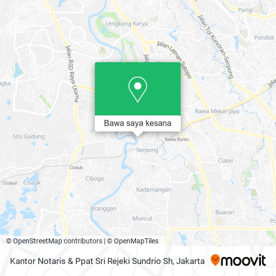 Peta Kantor Notaris & Ppat Sri Rejeki Sundrio Sh