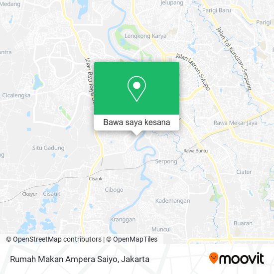 Peta Rumah Makan Ampera Saiyo