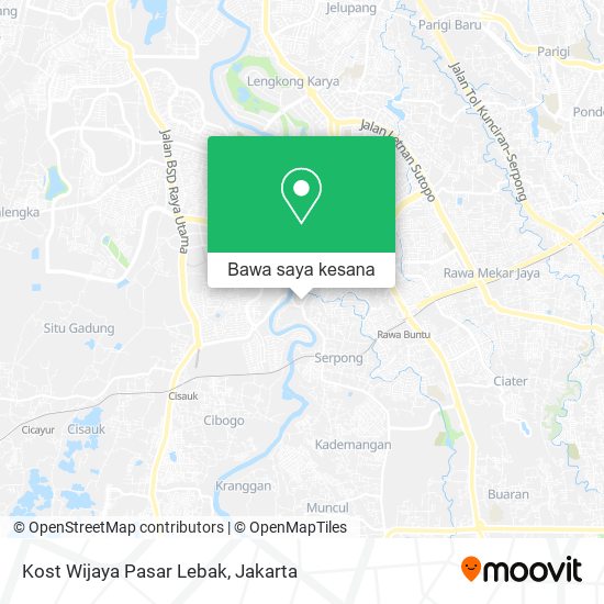 Peta Kost Wijaya Pasar Lebak