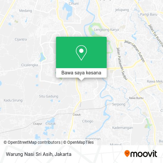 Peta Warung Nasi Sri Asih