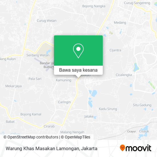 Peta Warung Khas Masakan Lamongan