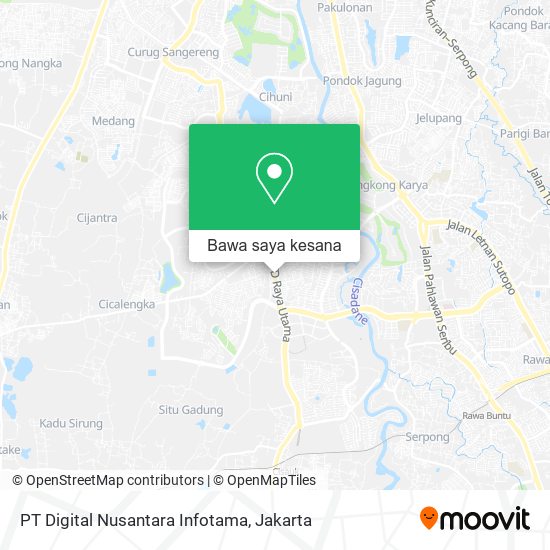 Peta PT Digital Nusantara Infotama