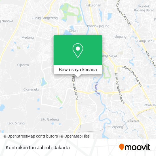 Peta Kontrakan Ibu Jahroh