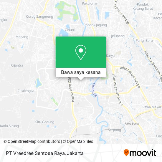 Peta PT Vreedree Sentosa Raya
