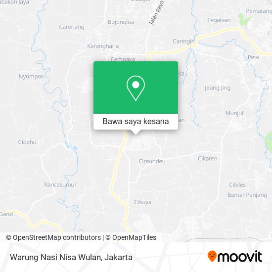 Peta Warung Nasi Nisa Wulan