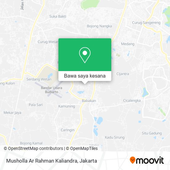 Peta Musholla Ar Rahman Kaliandra