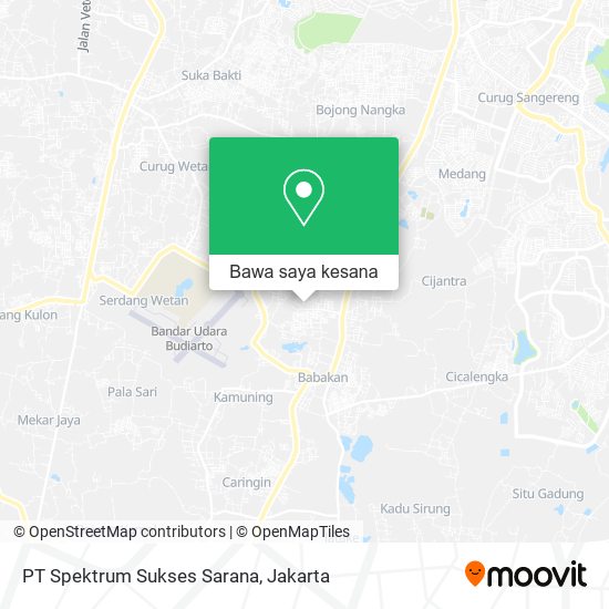 Peta PT Spektrum Sukses Sarana